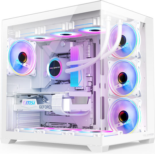 ProGaming Progaming Elite White Glacier 360 Gaming Desktop PC (i5-12400F/32GB DDR5/1TB SSD/W11 Home)
