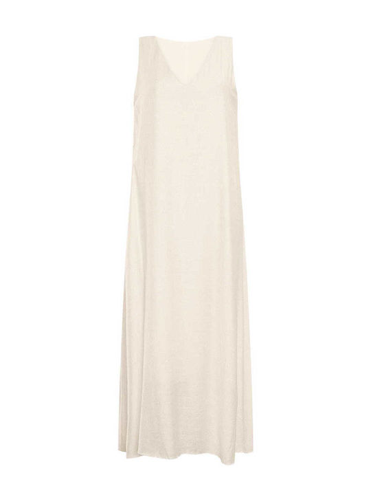 Celestino Rochie De Damă Monocromă Maxi Loose Fit Bej Deschis