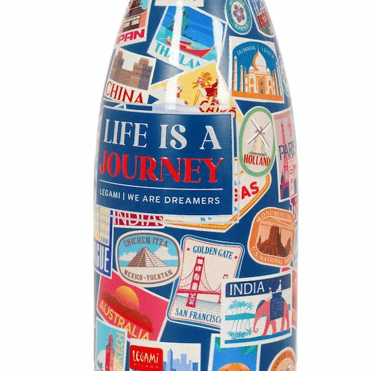Legami Milano Stickers Bottle Thermos Stainless Steel 300ml Multicolour
