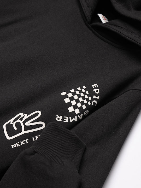 Kids Tracksuit Black-Khaki 2 Pieces
