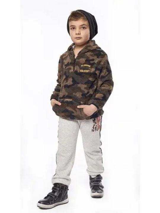 Kids Tracksuits With Top Khaki 2 Pieces