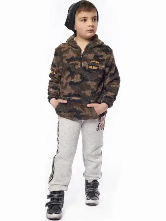 Kids Tracksuits With Top Khaki 2 Pieces