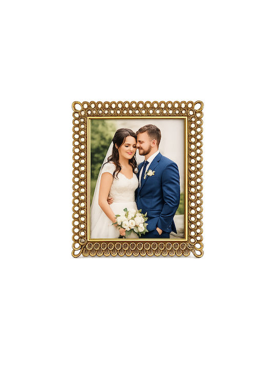 Polyresin Photo Frame With Gold Frame
