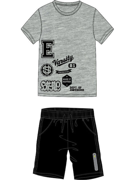 Kids Set with Shorts Summer 2 Pieces Gray
