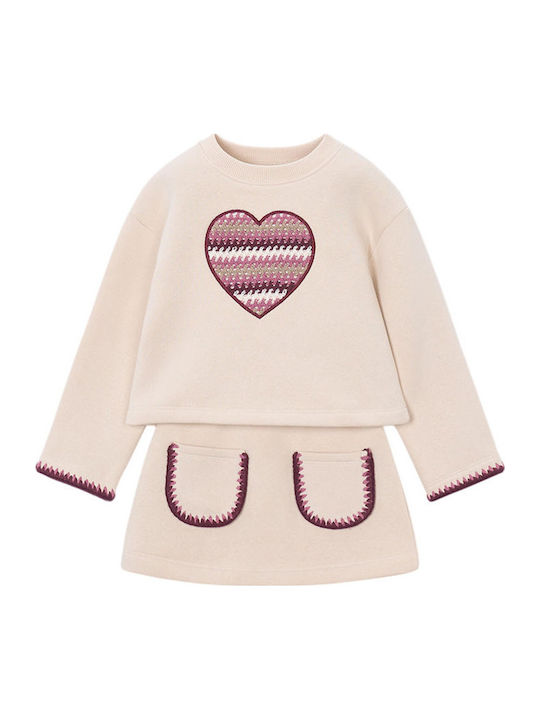 Kinderbekleidungssets mit Sommerrock Beiges 2Stücke