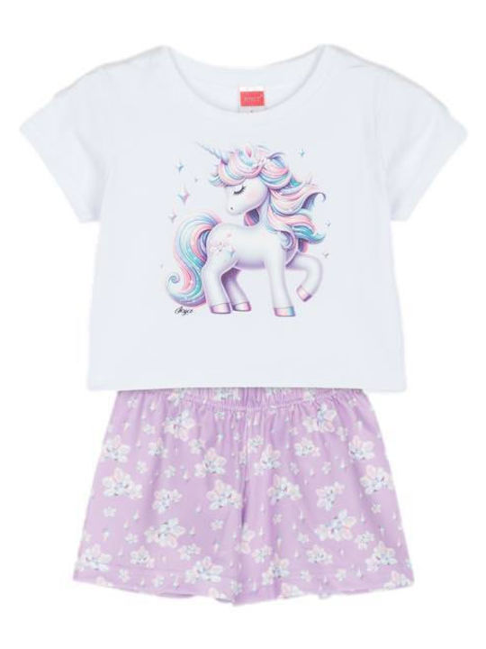 Kids' Set with Shorts Summer 2pcs Pink
