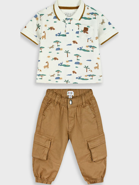 Kinderbekleidungsset mit Sommerhose 2 Stück Schokolade