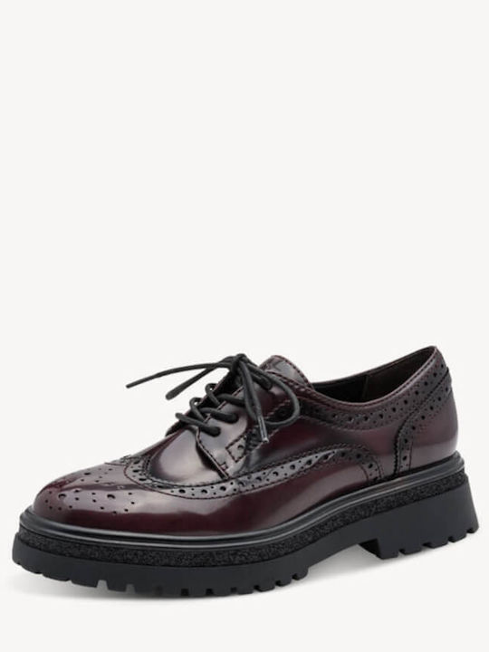Women's Oxfords in Burgundy Colour