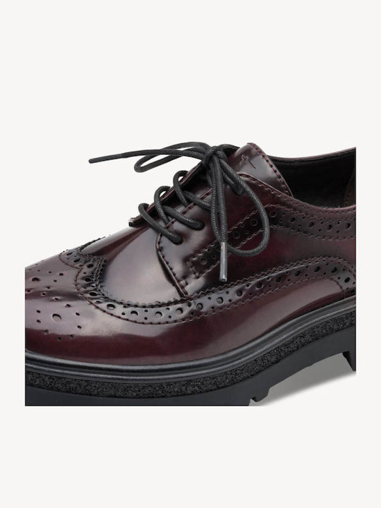 Women's Oxfords in Burgundy Colour