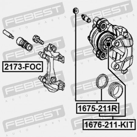 Επισκευή Πιστονιών Δαγκάνης Πίσω Φρένων Renault Megane Ii 2002-2008 7701207694