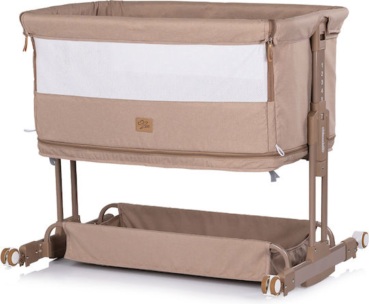 Chipolino Babywiege Laufstall Zen mit Matratze Seitliche Öffnung und Rädern