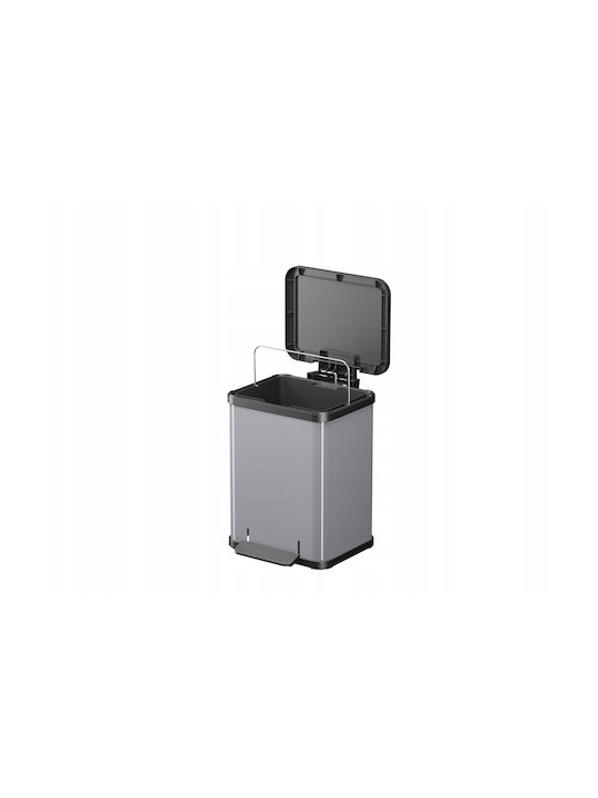 Hailo Hailo Mülleimer Aus Inox Mit Pedal Graue 17lt