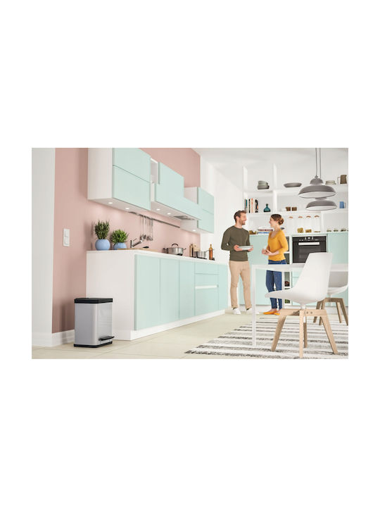 Hailo Hailo Mülleimer Aus Inox Mit Pedal Graue 17lt