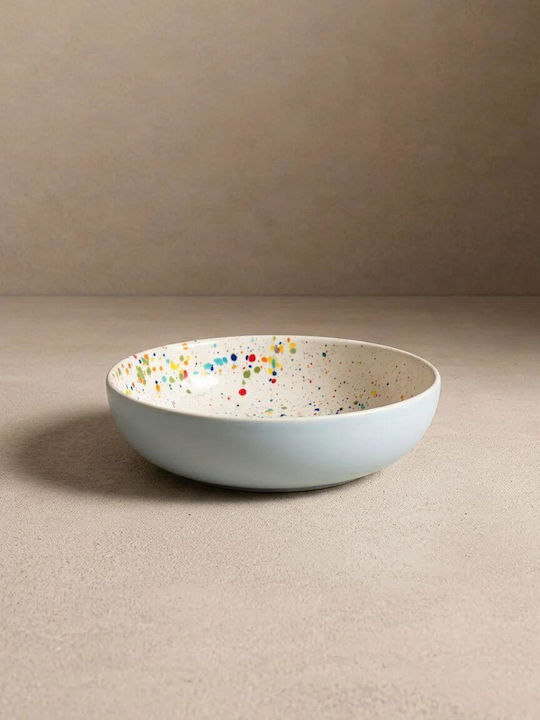 Egg Back Home Breeze Party In Pasta Servierplatte Keramik Blau mit Durchmesser 21cm 4 Stück