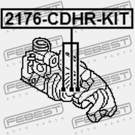 Febest Rücksitzbremssättel Reparatur Für Ford Focus Cdh Usa 2012-2013 Mex 8m5z-2553-b