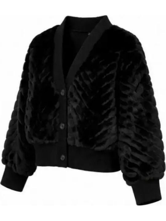 Strickjacken Für Damen Mit Knöpfen Schwarze