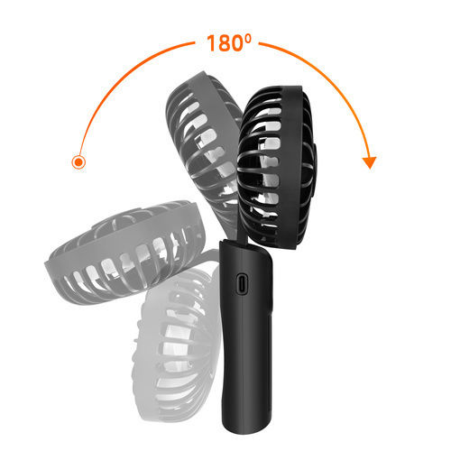 Ventilator De Mână USB Pliabil 5W Negru ZY12773QWS81