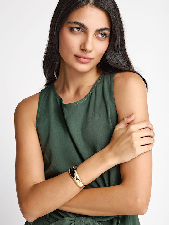 Women's Sleeveless One-piece Shorts Bistrot Green