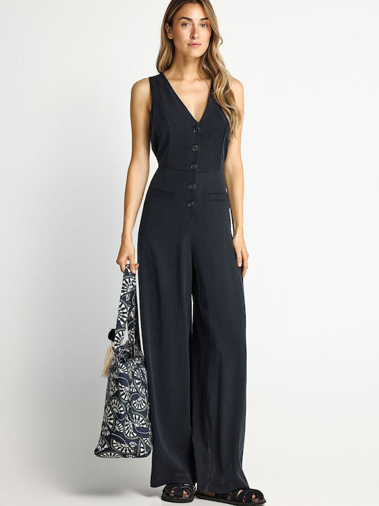 Women's Sleeveless One-piece Jumpsuit Black