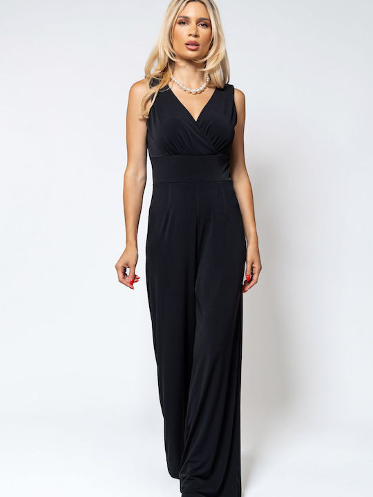 Women's Sleeveless One-piece Jumpsuit Black