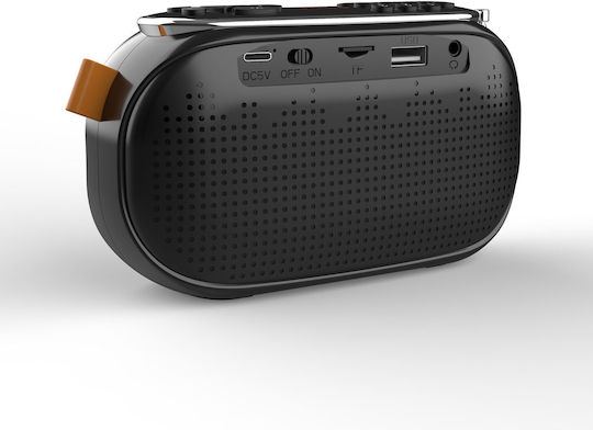 Osio OPR-3025 Portable Rechargeable Radio with USB Black