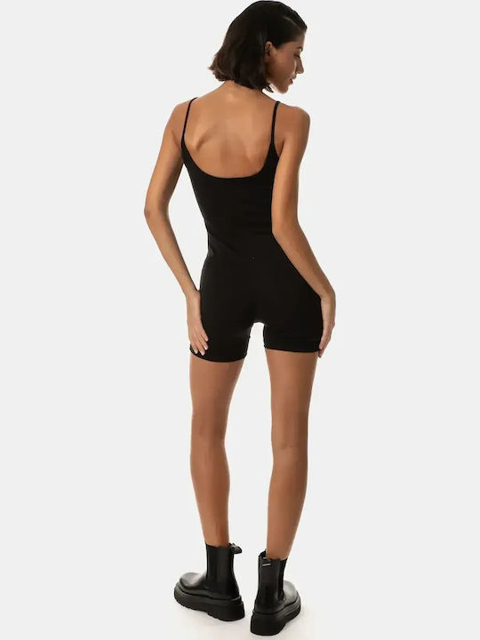 Ολόσωμο Shorts Τιράντα Μαύρο Μαύρο Ολόσωμο Shorts Τιράντα Μαύρο Μαύρο