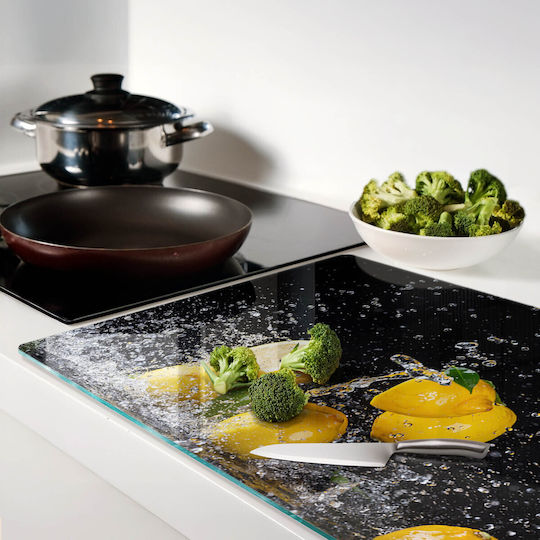 Tulup Schneidebrett Glas Gelbe 80x52cm