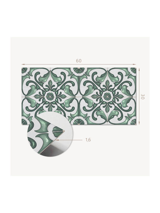 Set Vinyl Kacheln Leicht Installieren Elegante Muster 6x60x30 cm