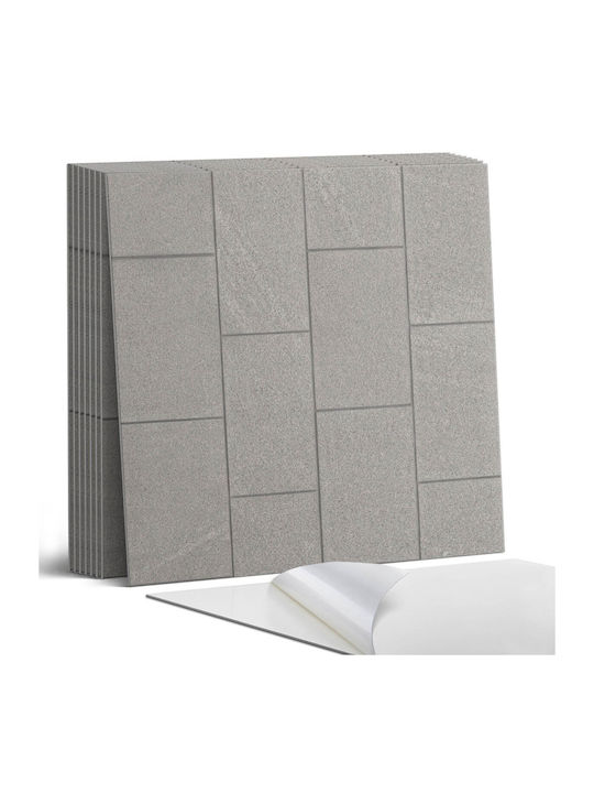 Set Of Vinyl Tiles Stone Tile Design Easy Installation 9x30x30 Cm
