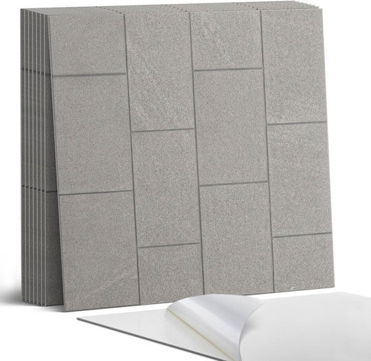 Set Vinyl Kacheln Design Stein Einfacher Installation 9x30x30 cm