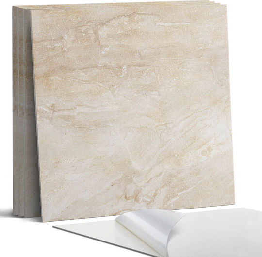 Set de Plăci de Vinil Imprimate Decorațiune pentru Dormitor Model de Piatră Naturală 4x50x50 Bucăți