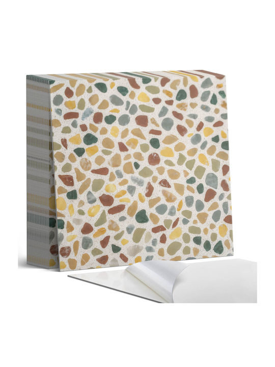 Set Wandsticker Vinyl Fliesen Mosaik Design Stein 20x20x20 cm