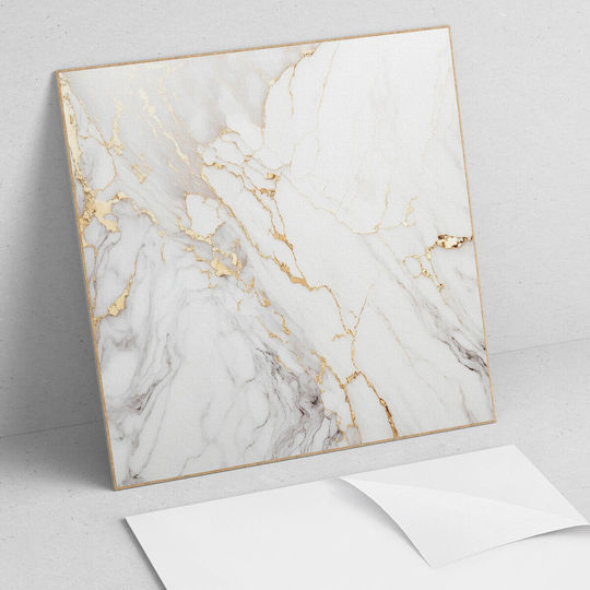 Wall Decoration Vinyl Office Elegant Marble Veins 9x30x30 Cm
