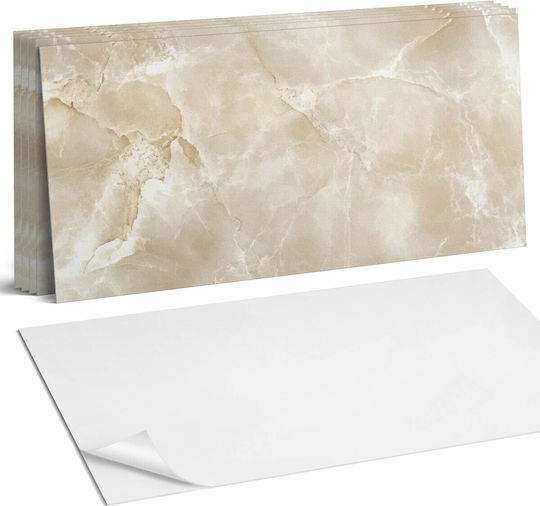 Комплект винилови плочки с печат Elegant Marble Structure 6x60x30 см