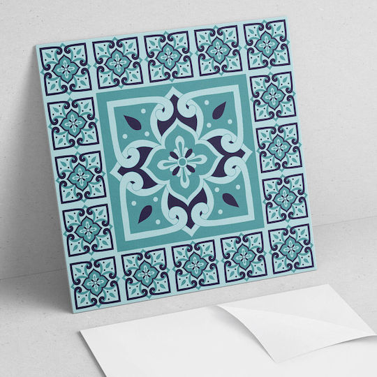 Set Of Vinyl Tiles Floral Pattern Kitchen Living Room 9x30x30 Cm Set Of Vinyl Tiles Floral Pattern Kitchen Living Room 9x30x30 Cm