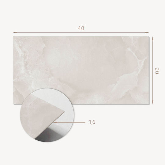 Set Of Tile Stickers Fine Marble Texture 10x40x20 Cm