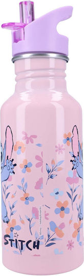Vintage Lovers Rostfreier Stahl Kinder Trinkflasche Stitch Rosa 500ml