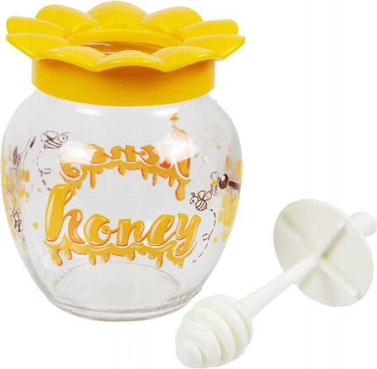 Bimberek General Use Glass Transparent Vase with Lid 380ml 1 Piece
