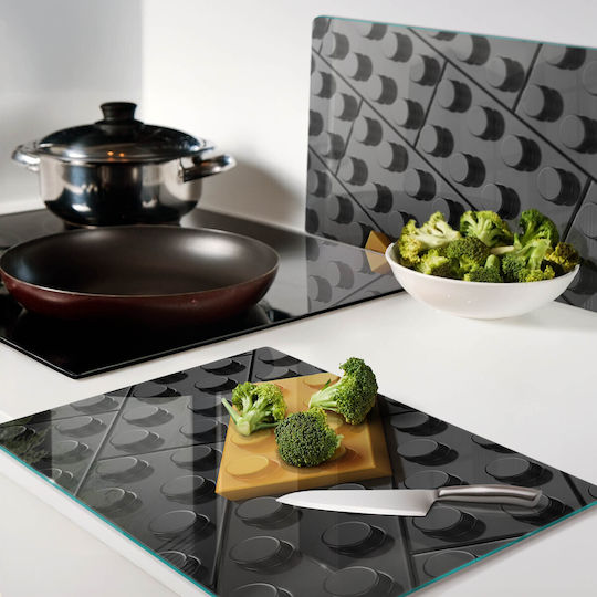 Tulup Σετ Επιφάνεια Κοπής Γυάλινη Κίτρινη 52x40cm 2τμχ