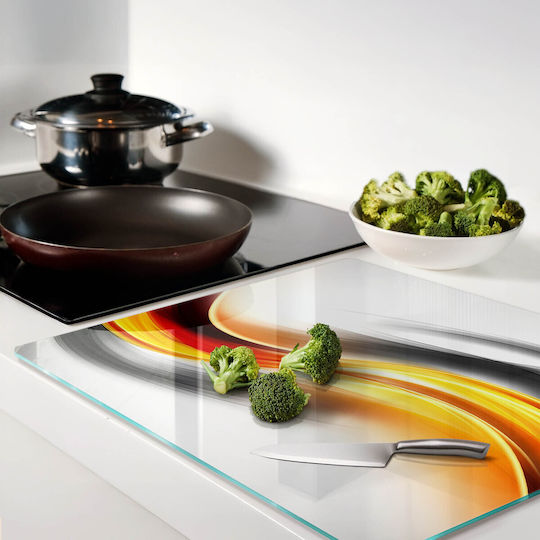 Tulup Glass Yellow Chopping Board 60x52cm