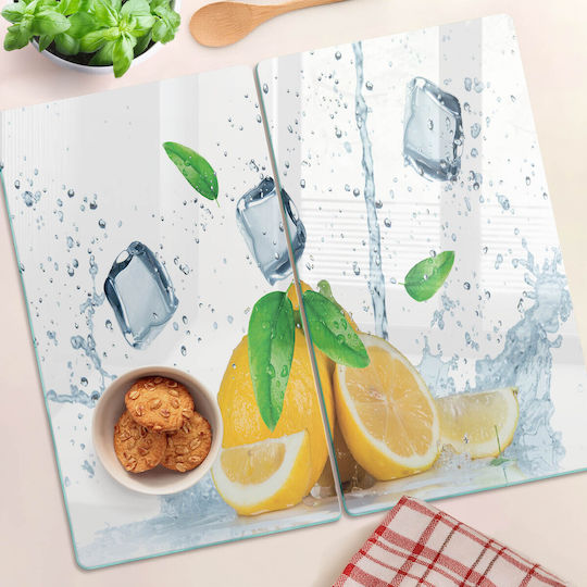 Tulup Σετ Επιφάνεια Κοπής Γυάλινη Μπλε 52x30cm 2τμχ