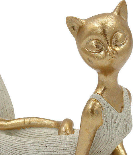 Keskor Декоративна Котка Полирезин 22x4.5x13.5см