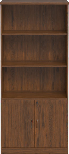 Βιβλιοθήκη Fesialo Καφέ 80x40x180εκ.
