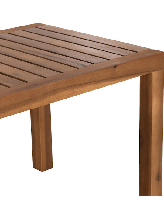 Wooden Sitting Room Table for Small Outdoor Spaces Kirby Natural 88x44x40cm