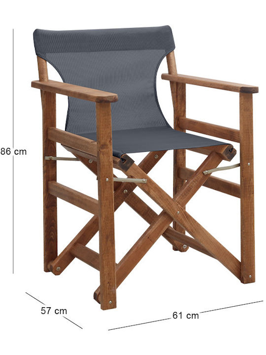Scaun Director Din Lemn Queen Nuc 61x57x86cm