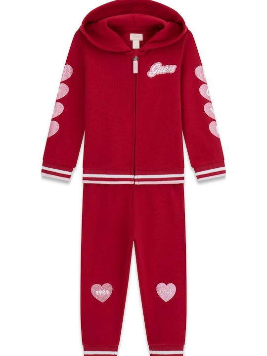 Kids Sweatpants Set With Jacket Pink