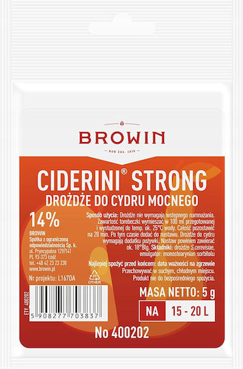 Μαγιά Μηλίτη Ciderini Strong 5g