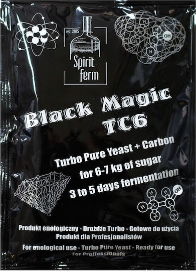 Μαγιά Αποστακτηρίου Sf Tc6 Black Magic Ενεργό Άνθρακα