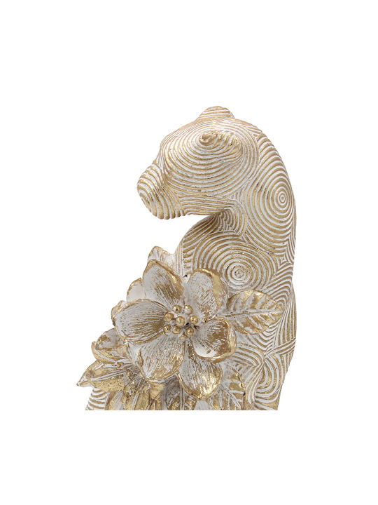 Polyresin Tischdekoration 14x10x24 Aus Tiger Gold Keskor 67361
