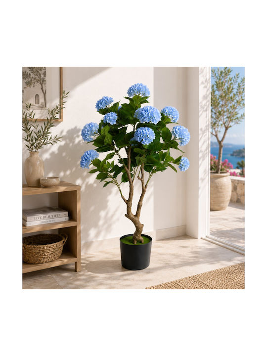 Hortensia Albastră Artificială În Ghiveci 140cm 87222-3